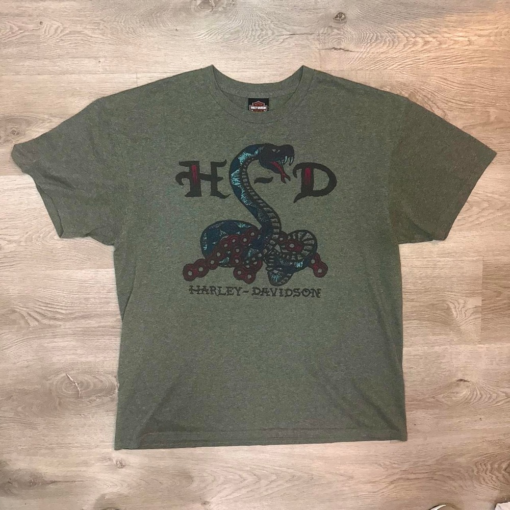 Harley Davidson Four Rivers Paducah KY Snake Graphic Tee XL